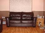 LARGE 2 seater leather sofa,  Large 2 seater sofa,  brown....